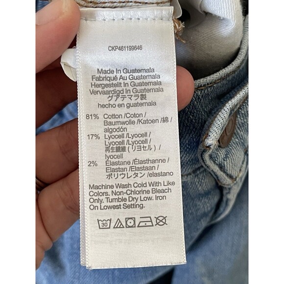 Madewell Jeans Adult‎ Size 26 Blue The Perfect Vintage Jean Distressed Womens - Picture 4 of 12